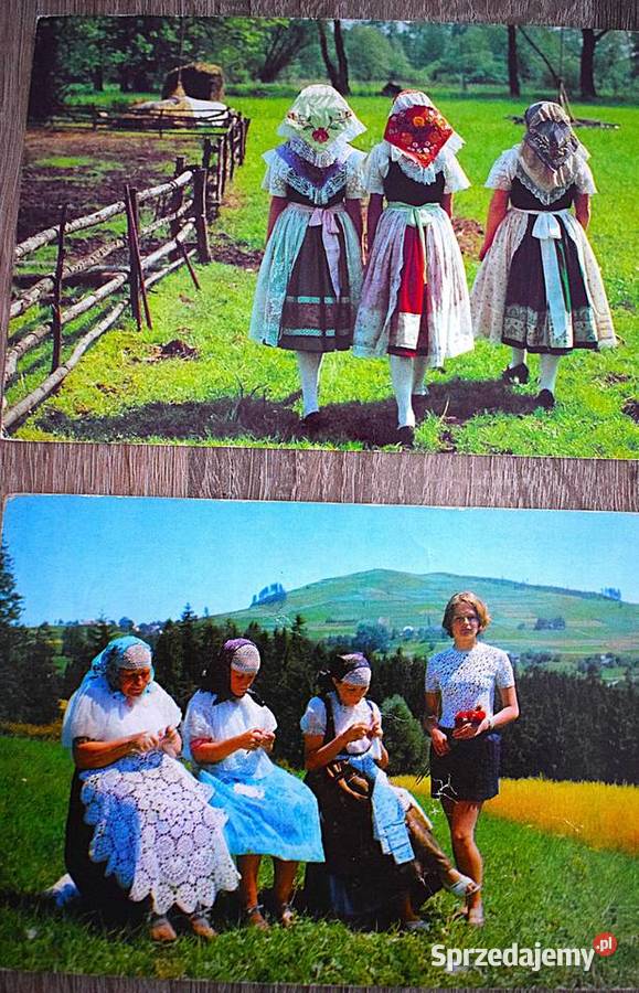 Pocztówki ze strojami folkowymi ludowymi 18 kujawsko-pomorskie Chełmno sprzedam