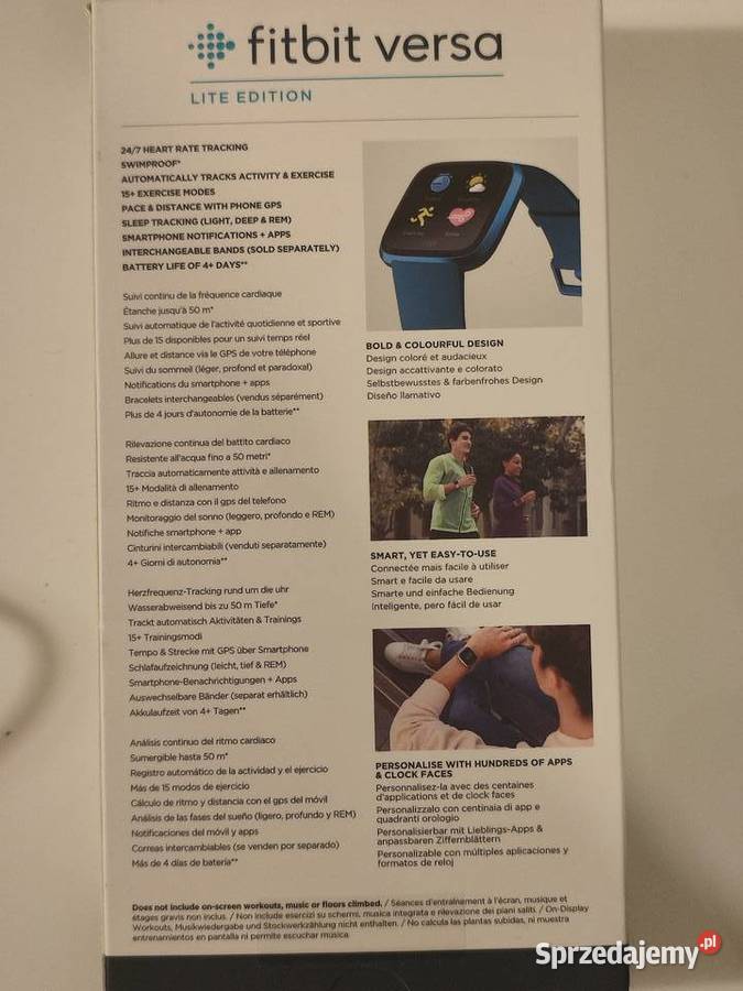 Zegarek sportowy Fitbit Versa Lite Edition na rękę Łężany sprzedam