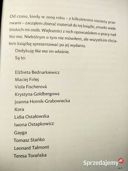 Nie ma książka Szczygieł Antykwariat Warszawa