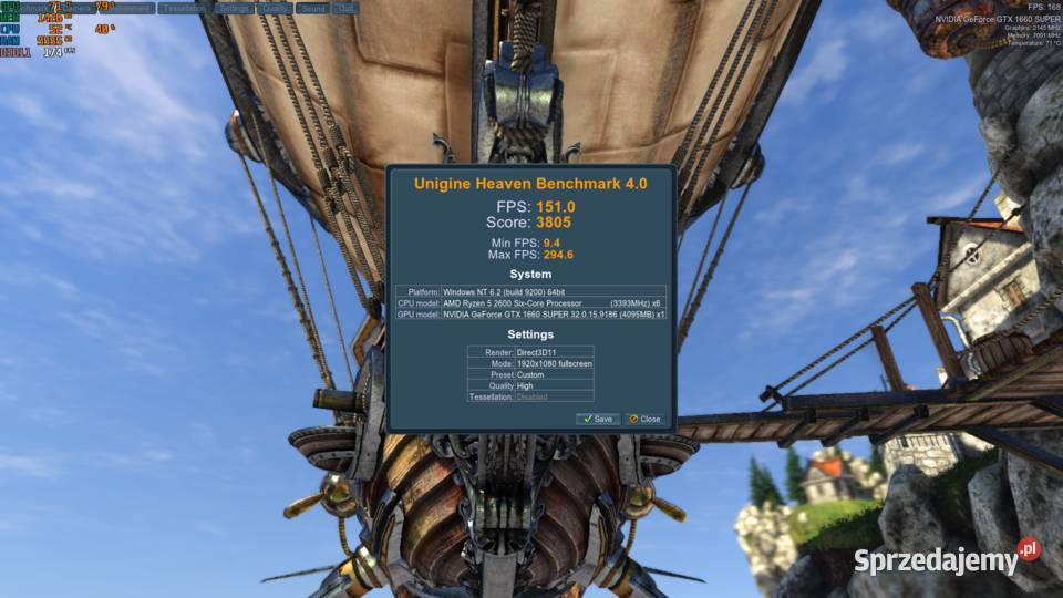 Komputer gamingowy Ryzen 5 2600 GTX 1660 Super wielkopolskie Ostrów Wielkopolski sprzedam