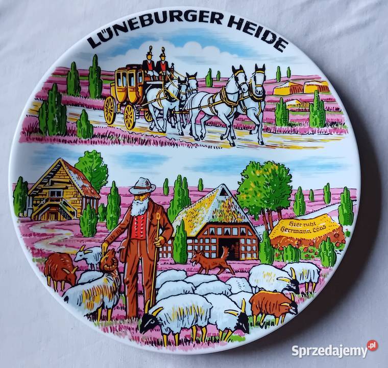 Ciekawy talerz Baviaria wielkopolskie Koźminek