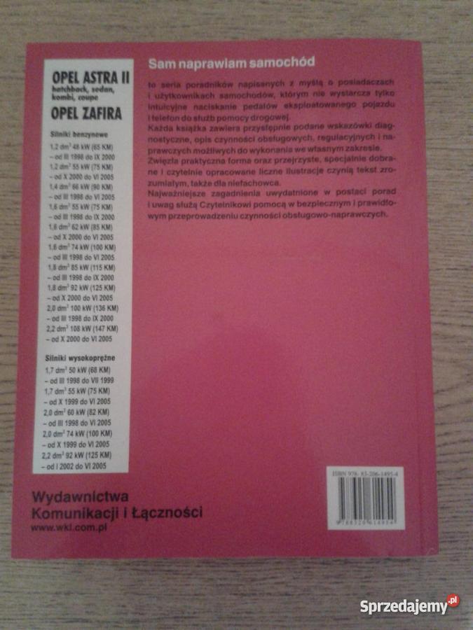 Książka "Sam naprawiam Opel Astra II/Zafira I" Nowa!!! - Sprzedajemy.pl