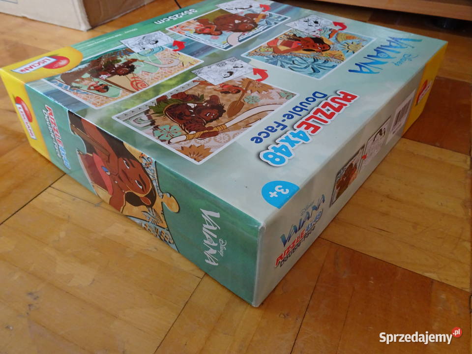 Vaiana puzzle dwustronne 4 x 48 elementów Warszawa