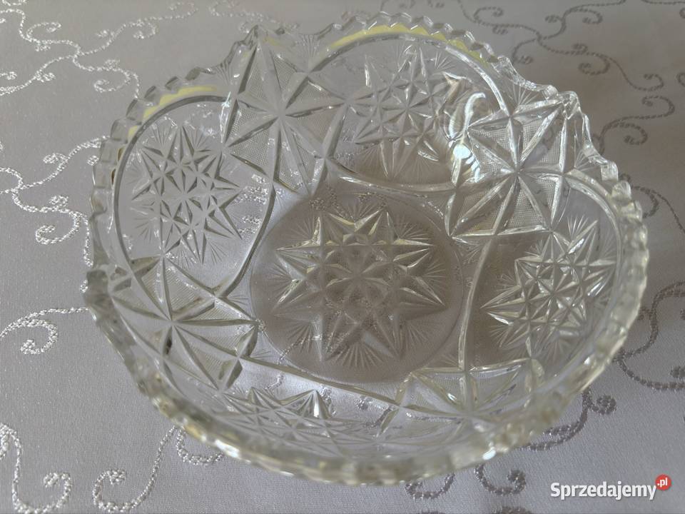 Kryształowa Misa PRL Vintage Klasyka Na Owoce Zastawa stołowa Czerwionka-Leszczyny