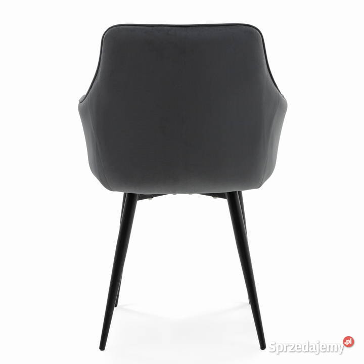 Szare Krzesło Tapicerowane Quattro Wysyłka 24H 58cm Tarchały Małe