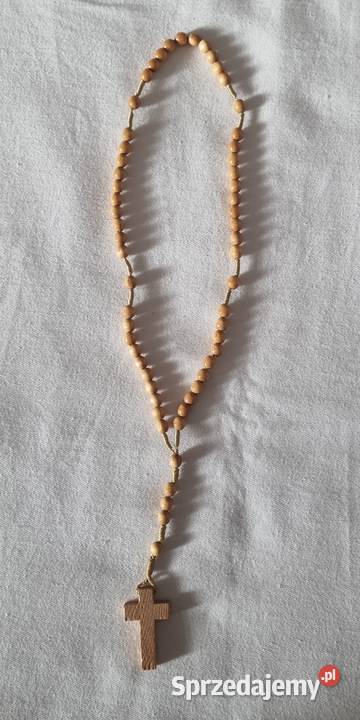 Różaniec z drewnianych koralikówpaciorków