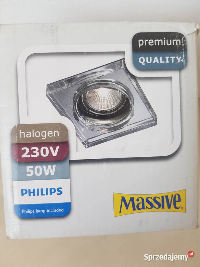 Lampa wpuszczana oczko szklana do sufitu MASSIVE Warszawa