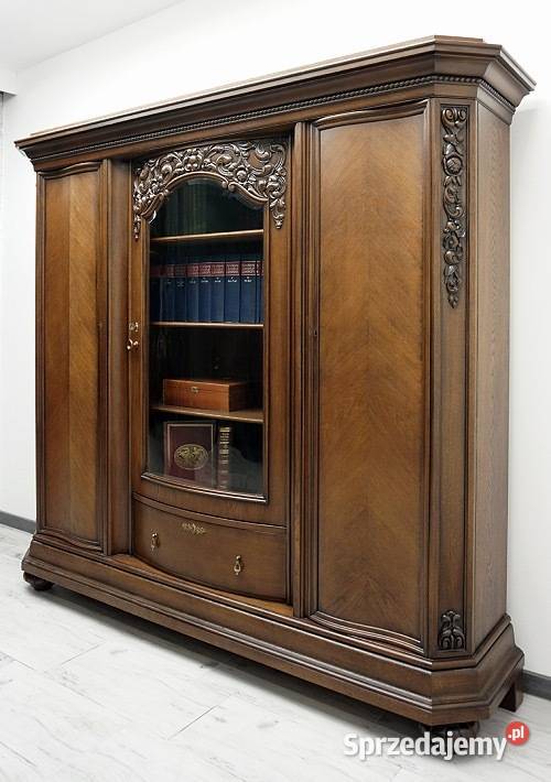 Antyczna biblioteka renowacji 204cm wielkopolskie Jerka
