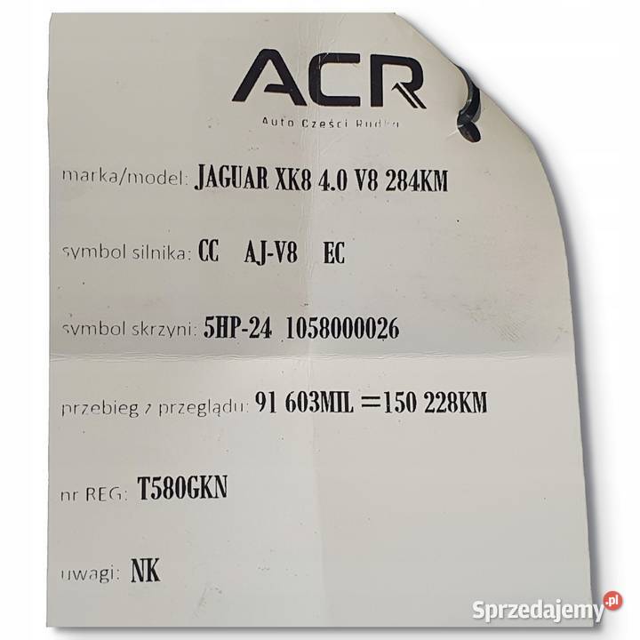 SPRĘŻARKA KLIMATYZACJI Jaguar XK8 XK 8 40 V8 Chełm