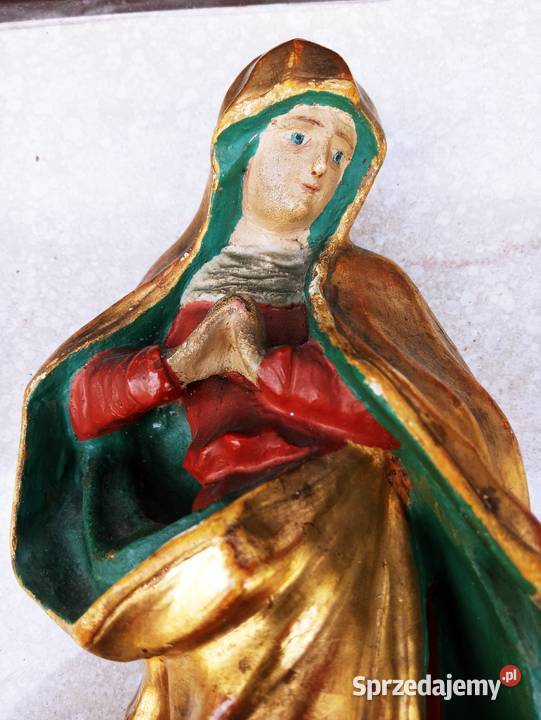Piękna Figura Matka Boska Drewno 19 w Nowa Sól