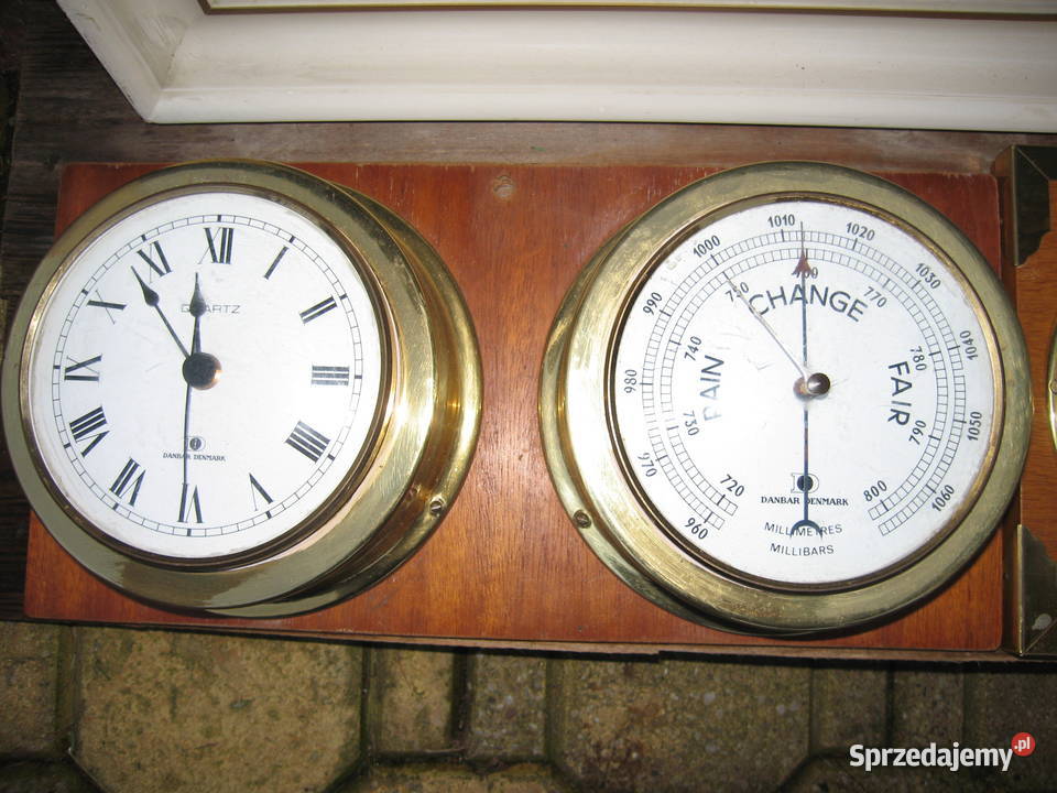 Zegar jachtowy z barometrem zachodniopomorskie Szczecin sprzedam