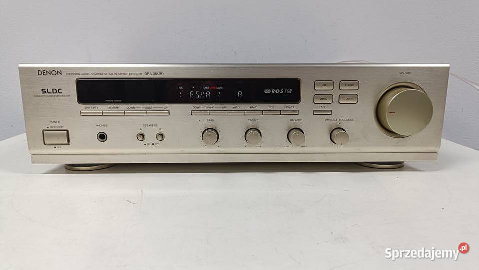 DENON DRA385RD tuner trochę charczy i