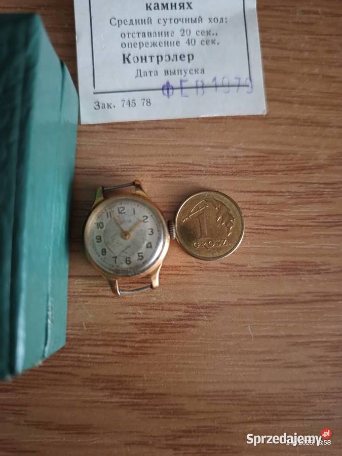 Zegarek damski vintage produkcji CCCP wielkopolskie