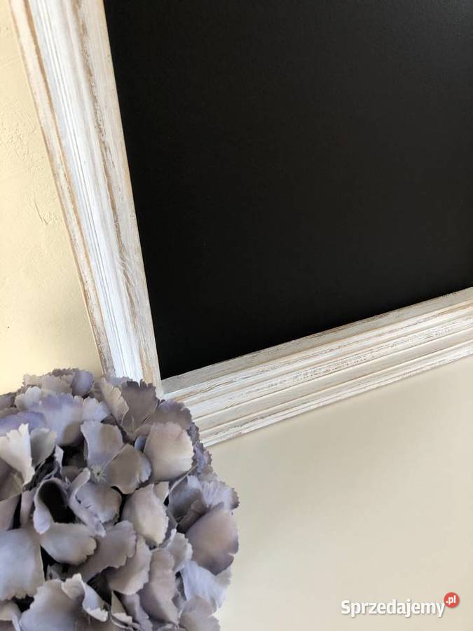 Tablica kredowa w rzeźbionej ramie drewniana