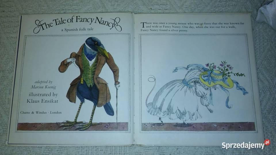 książka angielsku dzieci The tale of Fancy Nancy Gdańsk sprzedam