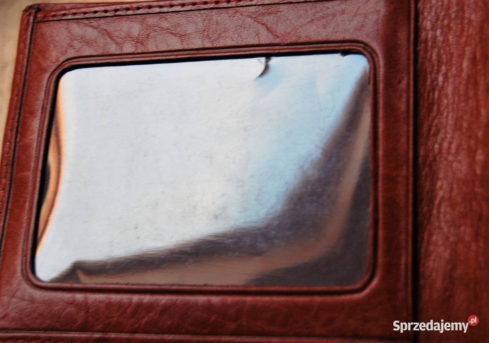 Portfel skórzany Roche brązowy skóra naturalna Lublin