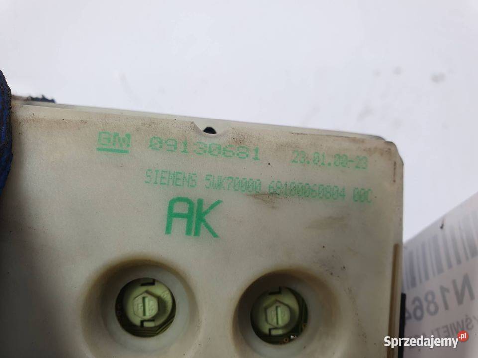 WYŚWIETLACZ PANEL OPEL ZAFIRA A 09130681 Lipno