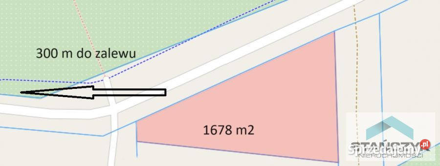 Działka 1678m2 Kamień Pomorski zachodniopomorskie
