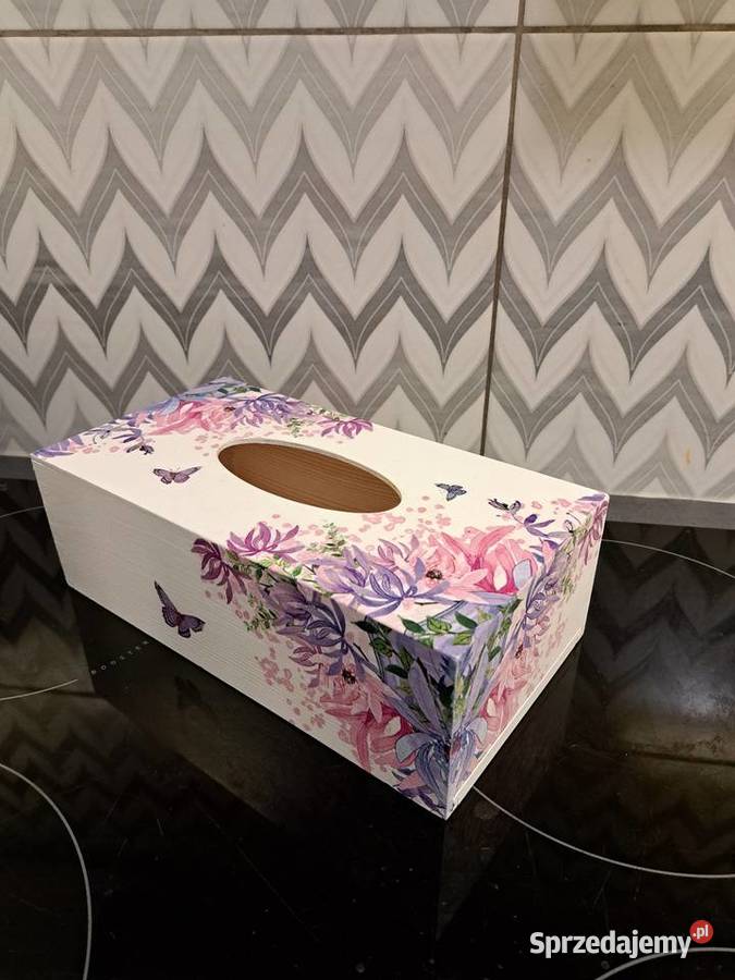 Chustcznik kwiaty motyle handmade Kędzierzyn-Koźle