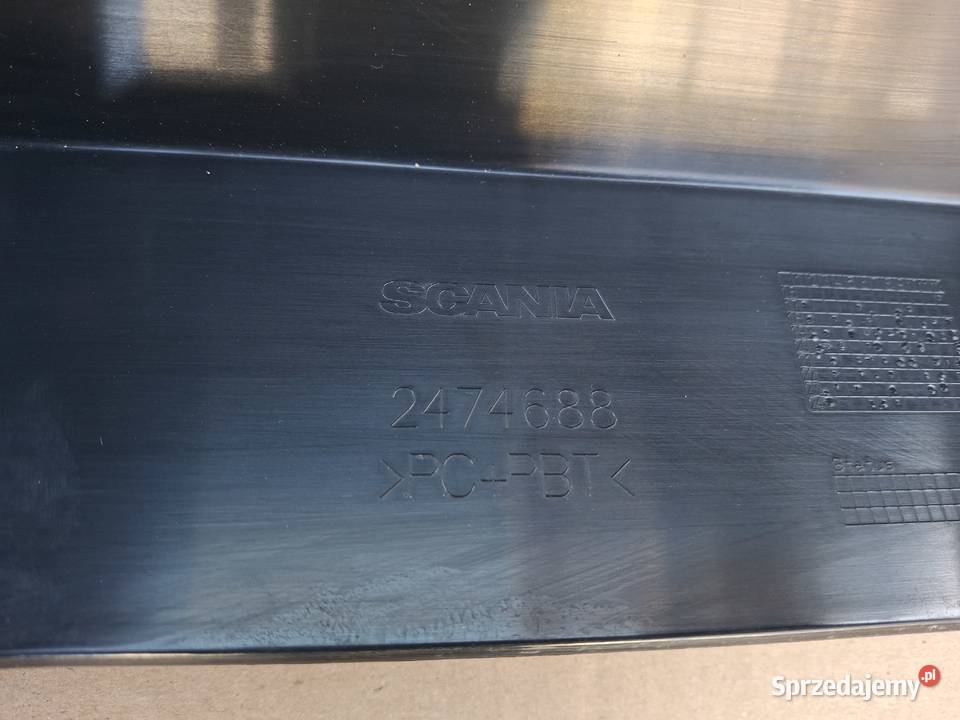 SCANIA R S ZDERZAK ŚRODEK NAROŻNIK KOMPLET Bieleń
