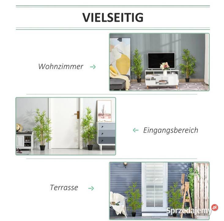 Sztuczny bambus dekoracja drzewka małopolskie Brzesko