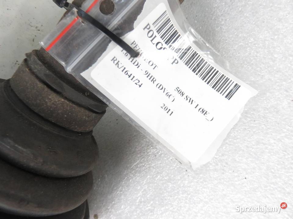 PÓŁOŚ PRAWA PRZEDNIA PEUGEOT 508 SW I 16 eHDi