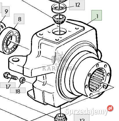 John Deere 6800 6900 Obudowa Przegubowa Prawa wielkopolskie