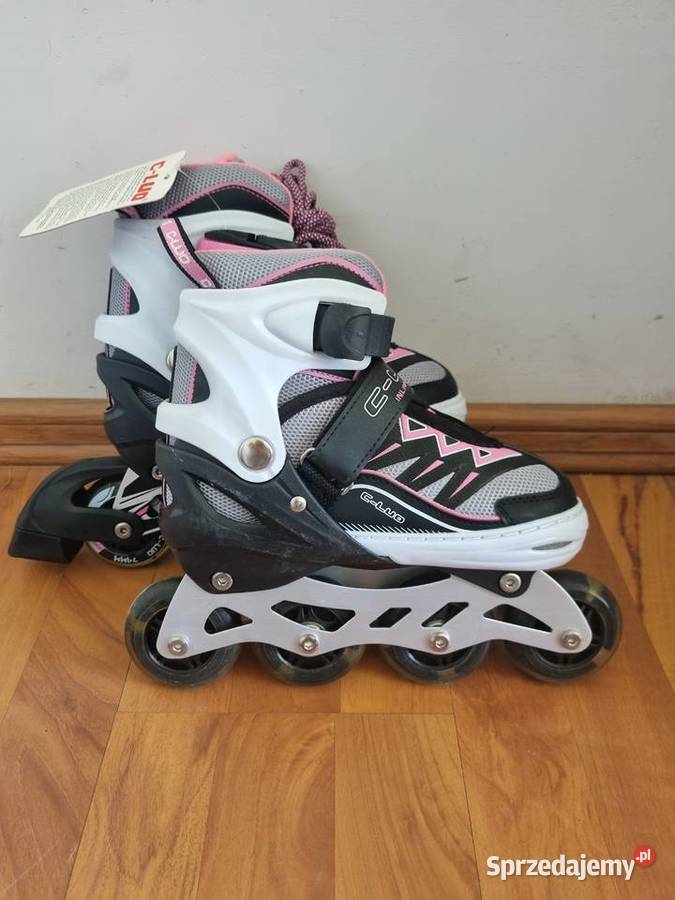 NOWE rolki 3538 regulowane CLuo pokrowiec Skating dolnośląskie Bielawa