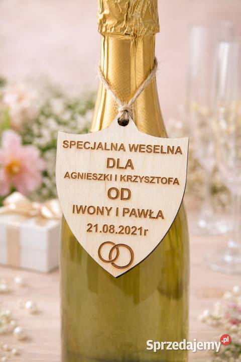 Elegancka zawieszka na butelkę personalizowany Gorzów Wielkopolski
