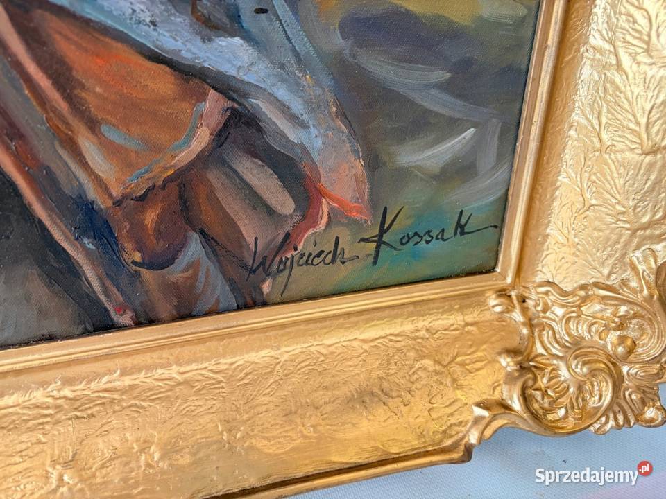 Wojciech Kossak HUSARIA POLSKA Obraz Olejny Obrazki i obrazy Kraków