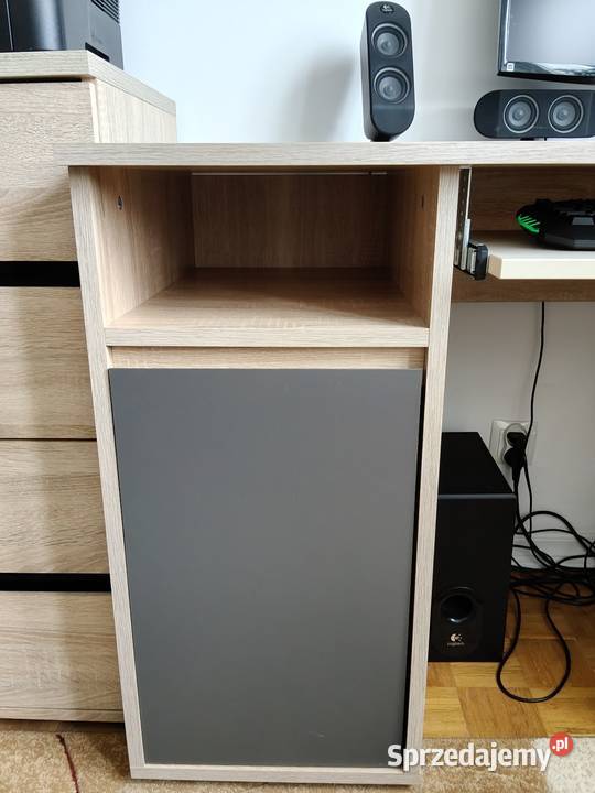 Biurko z wysuwaną szufladą i komoda Świdnik