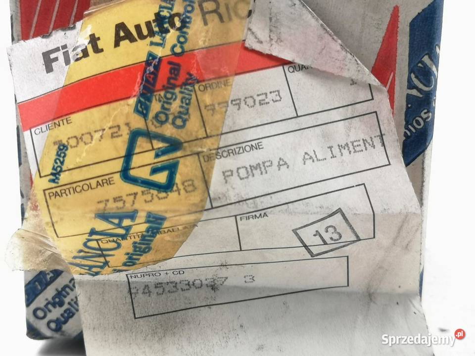 POMPA PALIWA FIAT CROMA 19901992 ORYGINAŁ OE