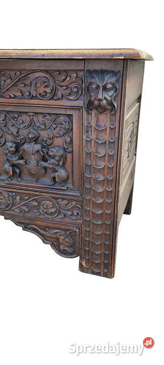 KUFER SZAFKA NEORENESANS RZEŹBIONA zachodniopomorskie sprzedam