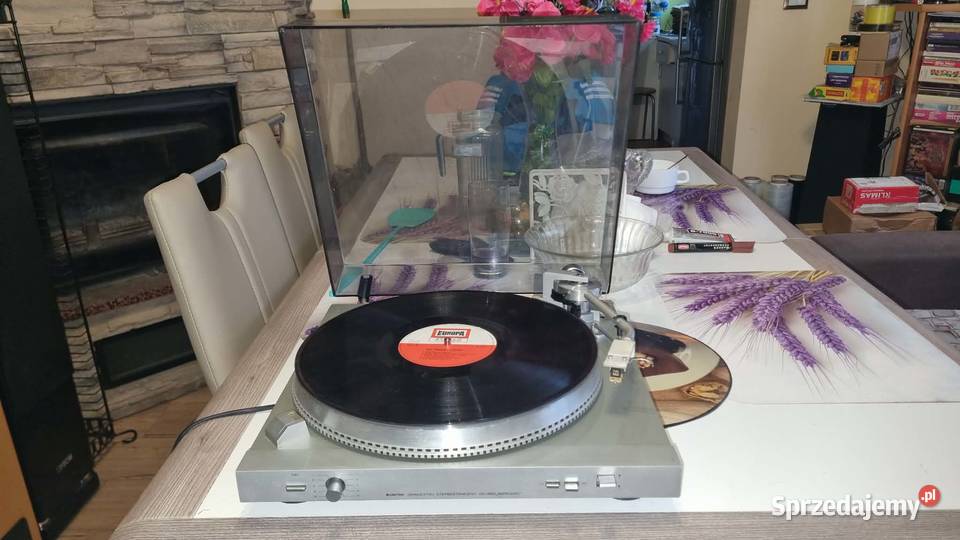 Gramofon Unitra Fonica GS460 Bernard srebrny łódzkie Warta