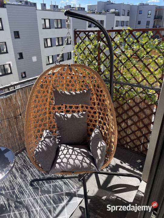 Fotel wiszący wolnostojący kokon Białystok