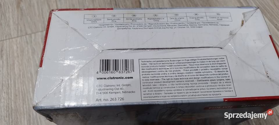 Mikser ręczny Clatronic HM 3014 czerwony 250W AGD drobne Wieliczka