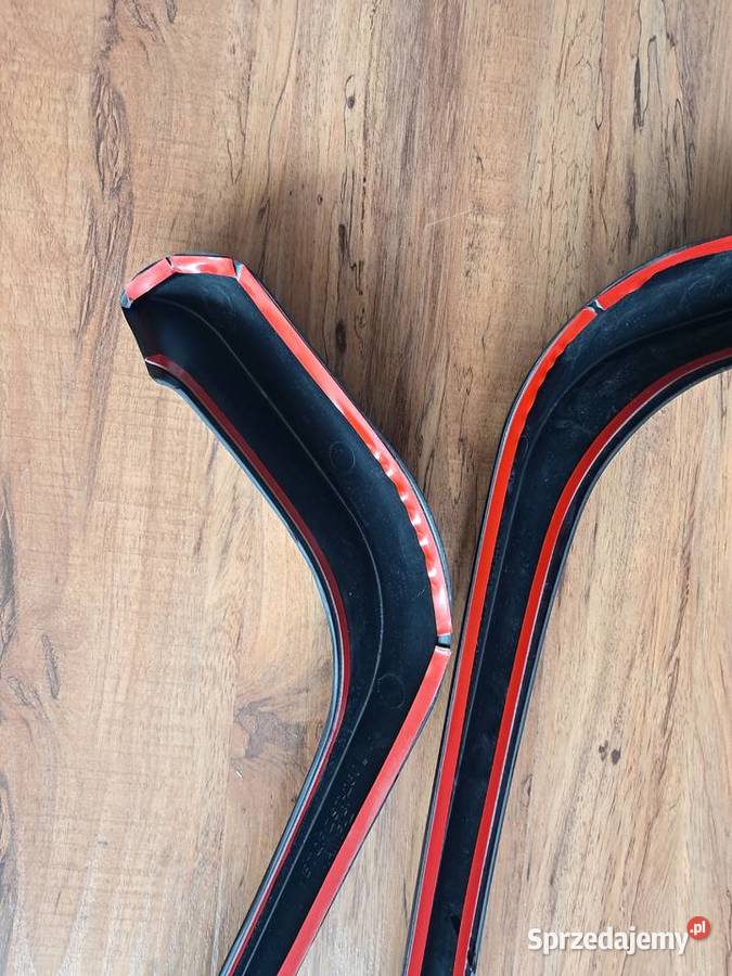 nowe czarne z połyskiem dokładki do zderzaka Listwy i nakładki Sandomierz