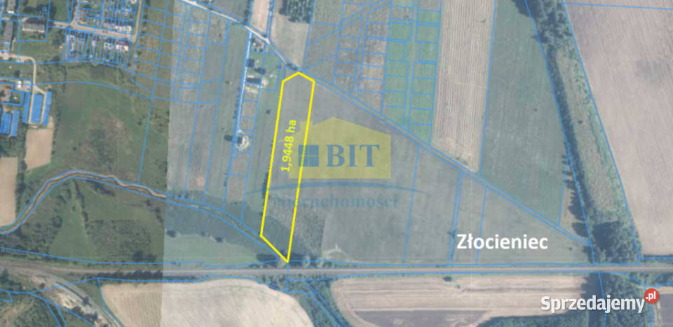 działka 195 ha na obrzeżach Złocieńca Złocieniec