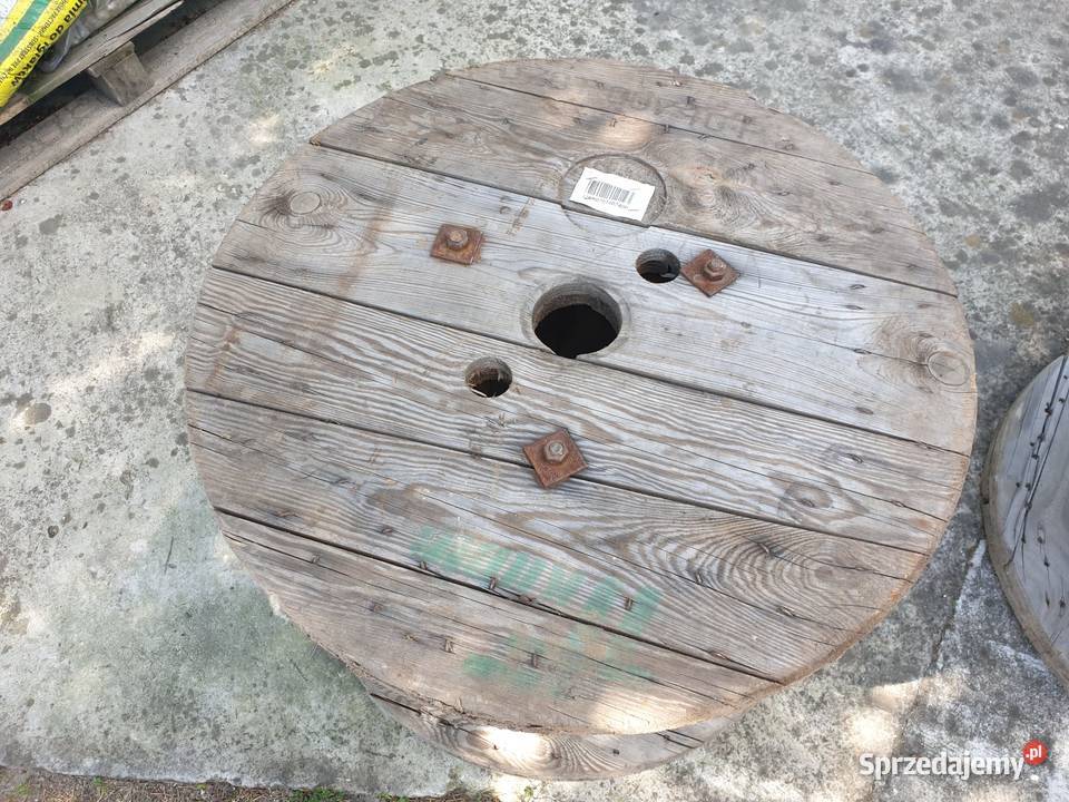 Szpula drewniana kablu elektrycznym 2 SZTUKI Pozostałe Kozłów