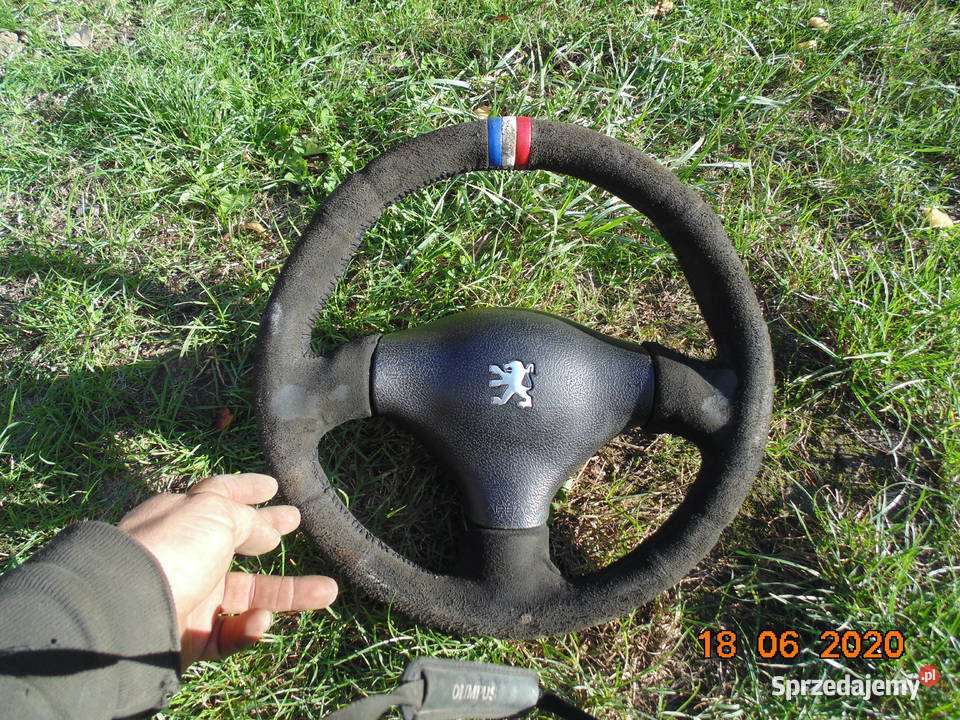 Kierownica alcantara Peugeot 206 przedlift 9803 małopolskie Kraków