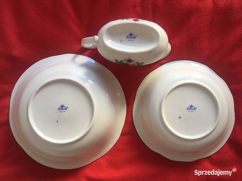 Porcelana Chodzież zestaw 12 osób 44 elementy Kołobrzeg sprzedam
