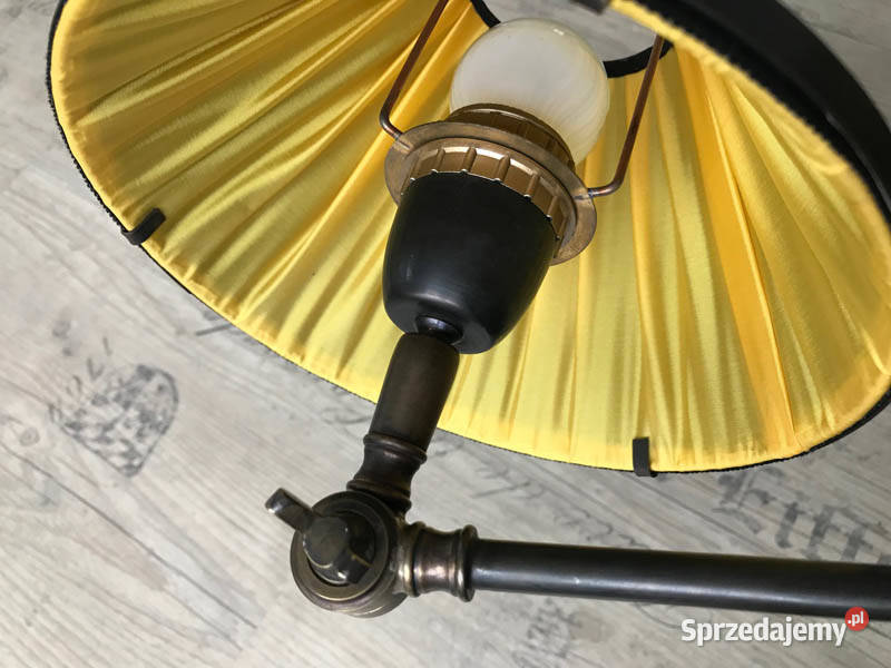 Lampa retro kinkiet 1 metal materiał czarnyzłoty Oświetlenie Kielce