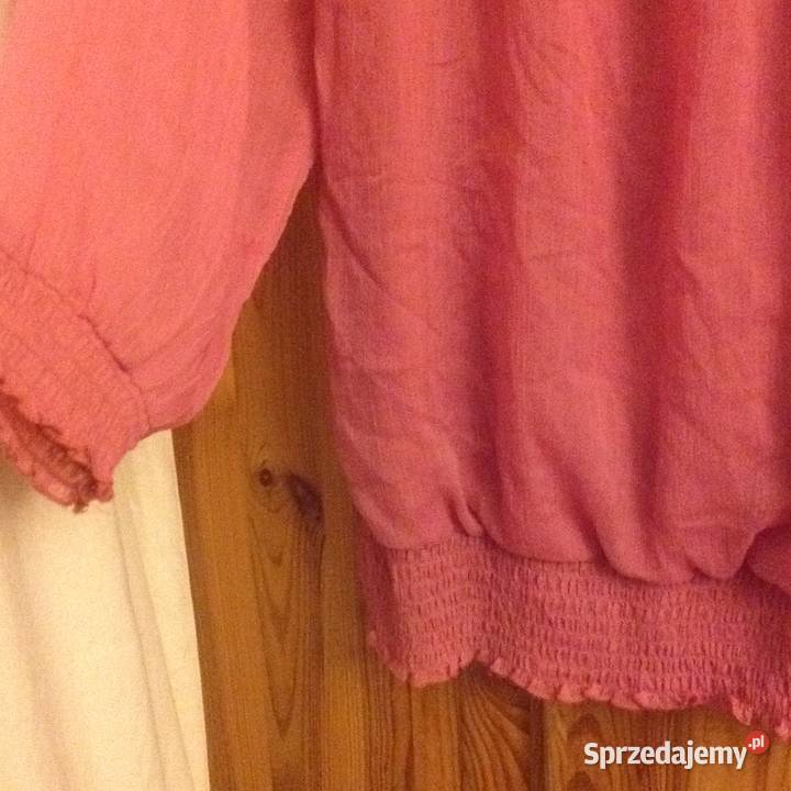 Bluzka z dekoltem carmen greenpoint kolor pud różowy Kraków