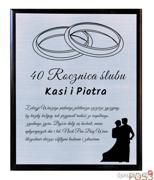Rocznica ślubu jubileusz Prezent Rodziców Warszawa