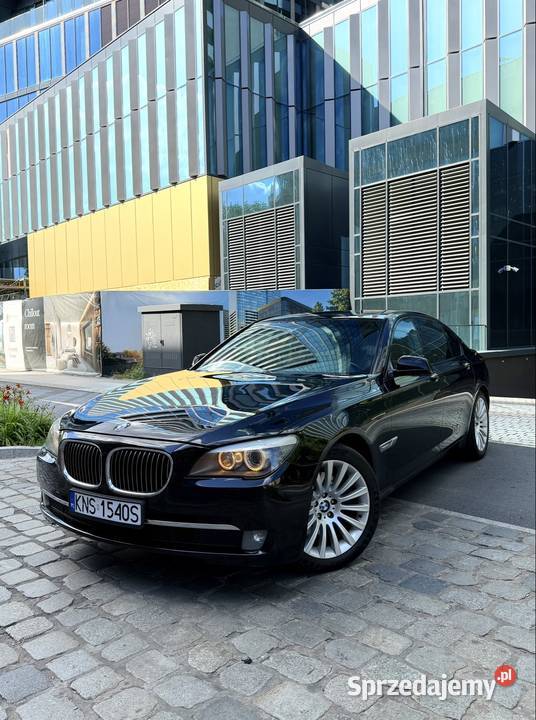 BMW Seria 7 F01 Bezwypadkowa Serwis ASO czarny dolnośląskie Wrocław