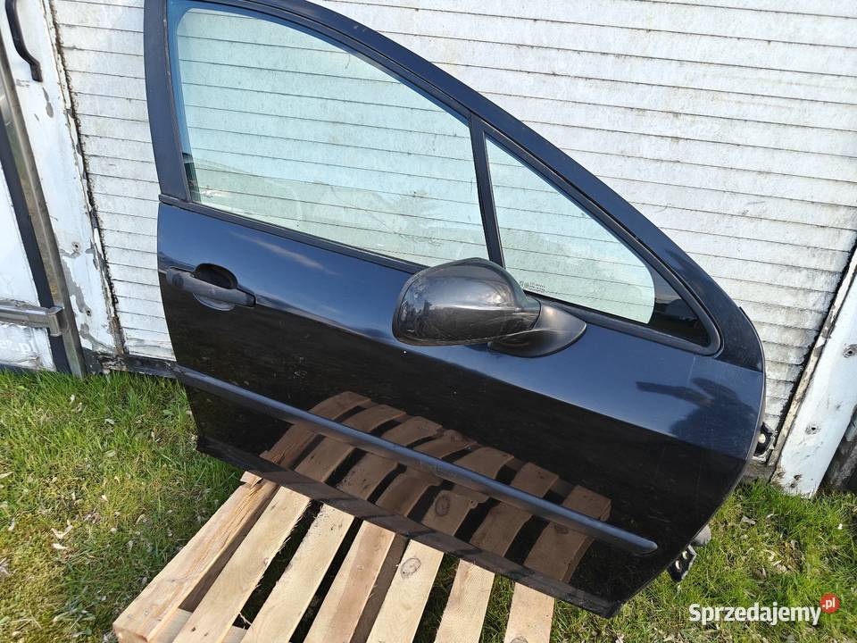 Peugeot 407 drzwi prawe przód czarne osobowe mazowieckie sprzedam