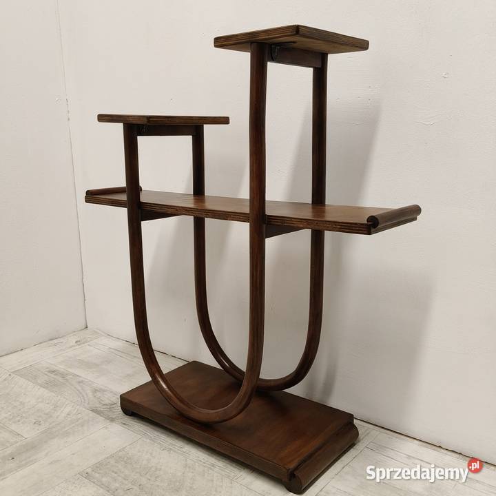 kwietnik stojący model Thonet gięty buk vintage Radomsko