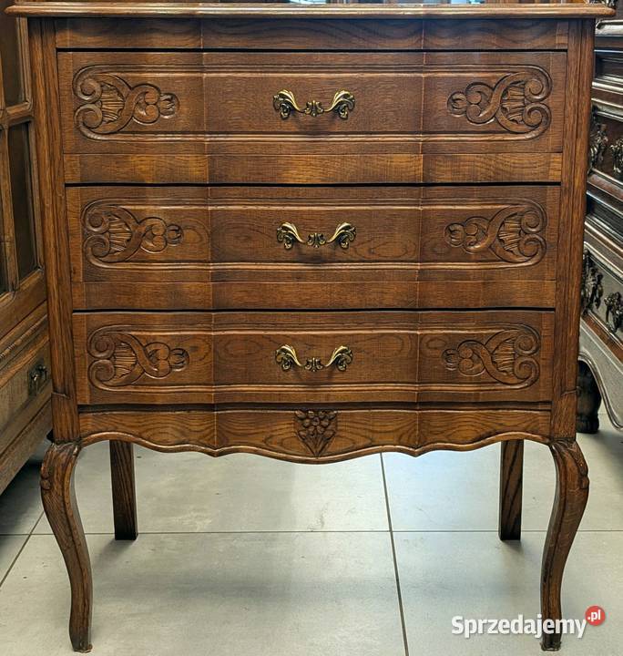ładna dębowa komoda ludwikowskasklep Dąbrowa Dąbrowa Górnicza