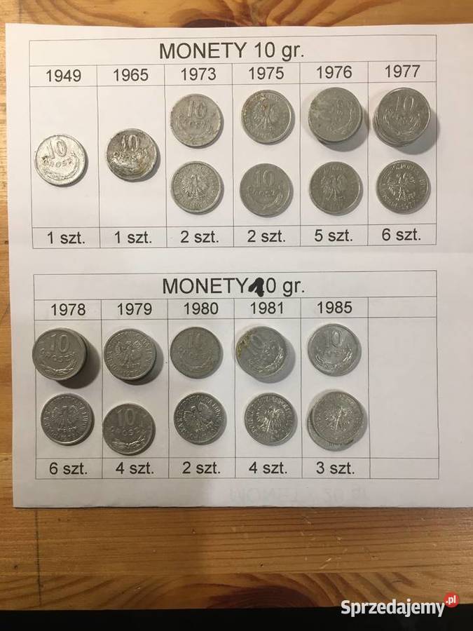 Monety polskie z epoki komunizmu Olsztyn sprzedam