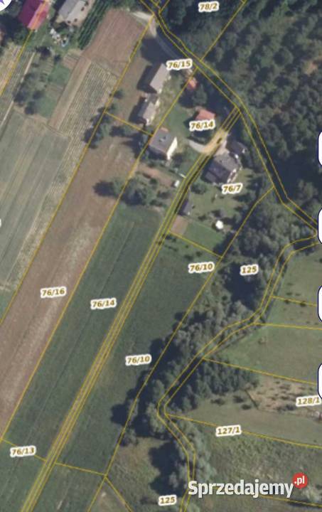 Działka 35 arów Krasieniec Stary prąd i woda